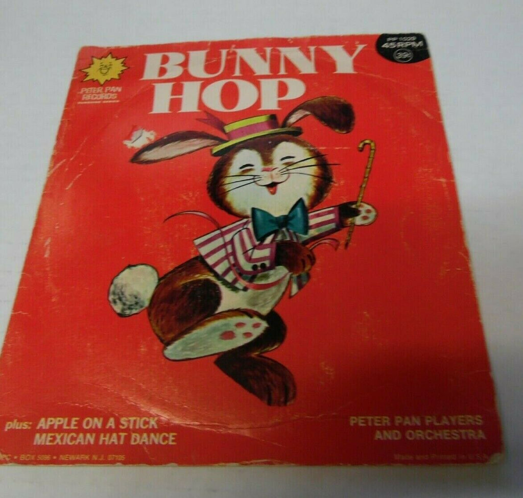 Bunny Hop 45 rpm Peter Pan Record #pp1029 022920LLE45