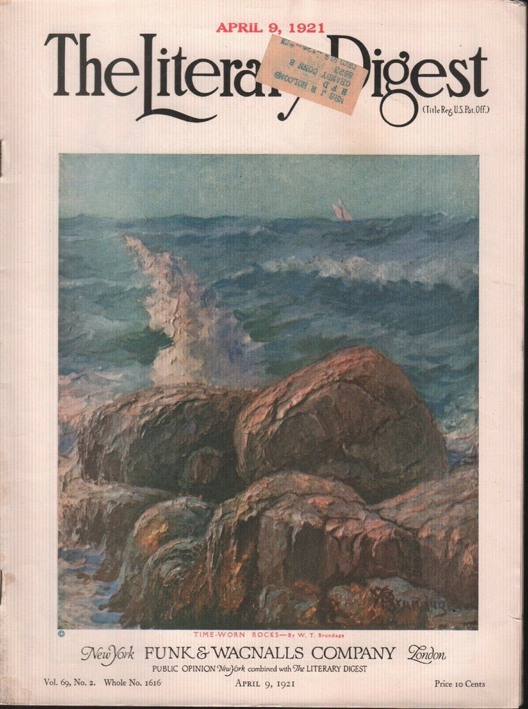 The Literary Digest April 9 1921 W.T. Brundage 101618ame