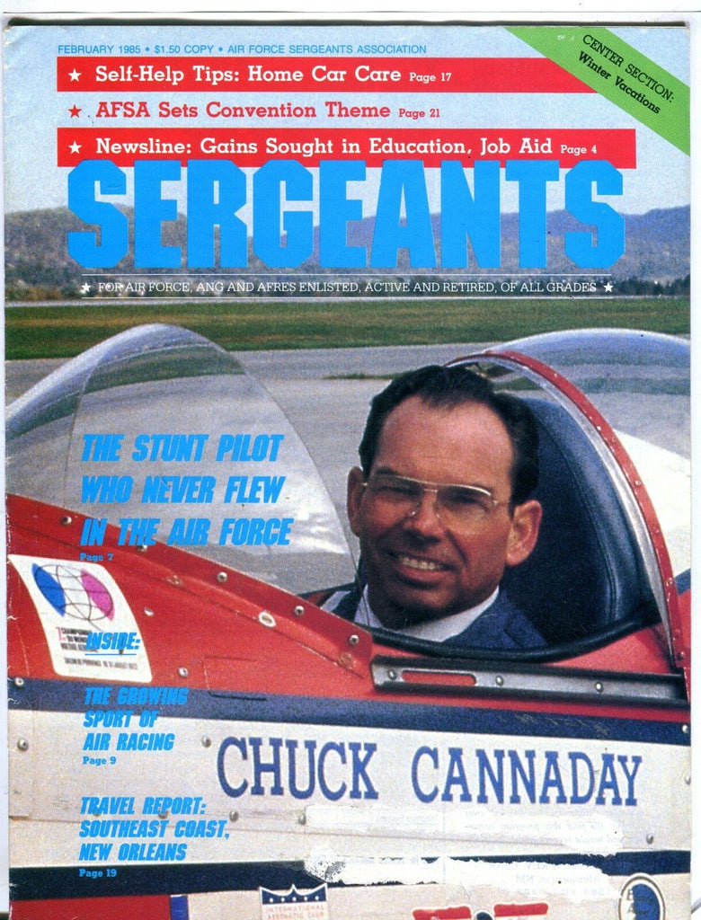 Sergeants Magazine February 1985 Chuck Cannaday EX No ML 111916jhe