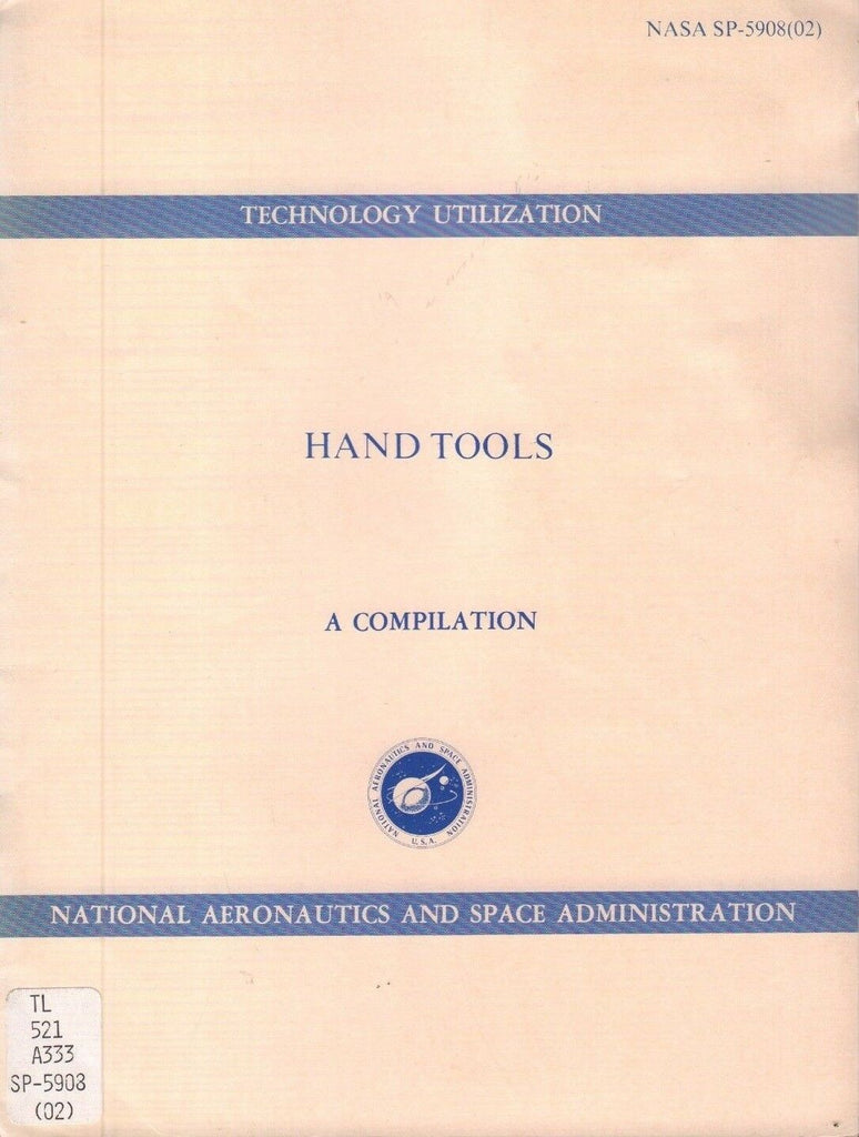 NASA SP-5908(02) Technology Utilization Hand Tools 8pgs 1968 Ex-FAA 121918AME