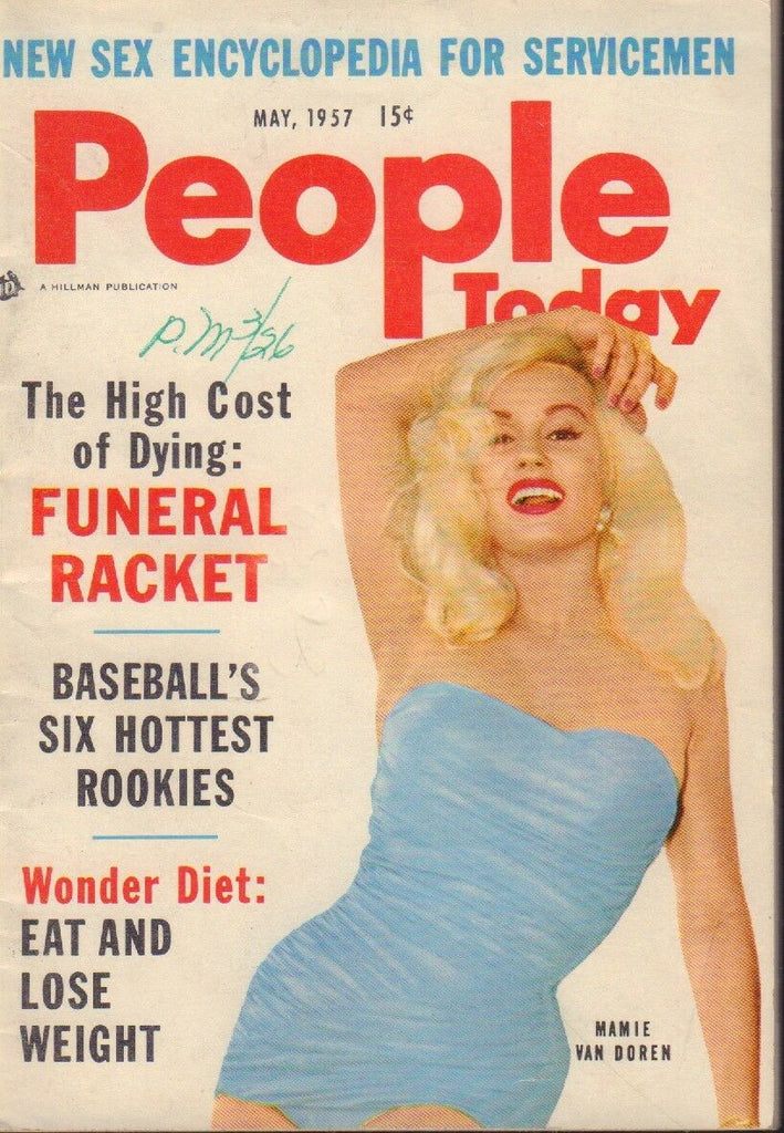 People Today Digest May 1957 Mamie Van Doren Cheesecake Pin Up 091318AME