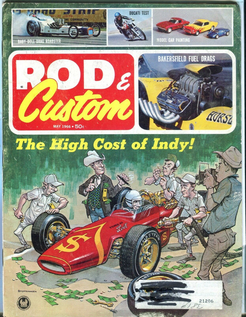 Rod & Custom Magazine May 1966 Ducati Bakersfield VG w/ML 031317nonjhe