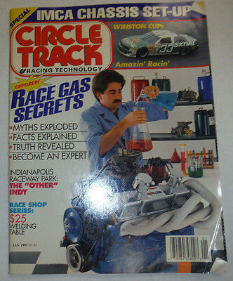 Circle Track Magazine Race Gas Secrets IMCA Chassis January 1992 020615R