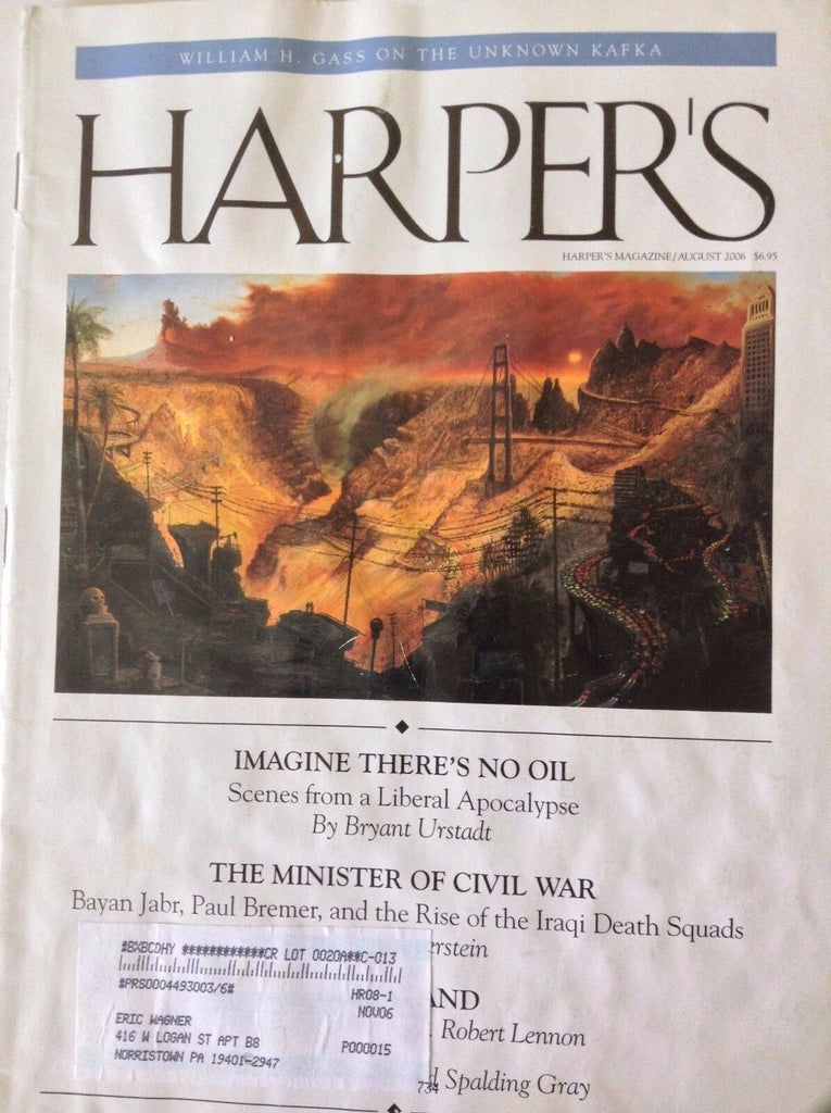 Harper's Magazine There's No Oil August 2006 090217nonrh