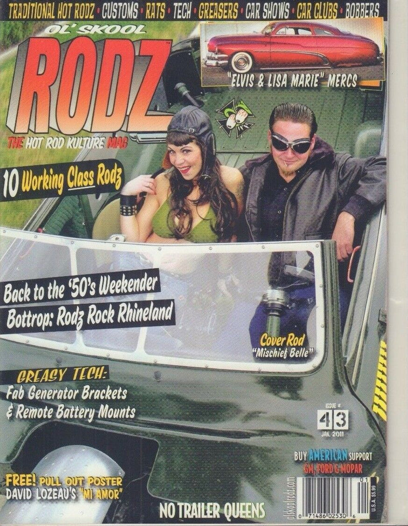 Ol' Skool Rodz Magazine Mischief Belle Generator Bracket January 2011 011818nonr