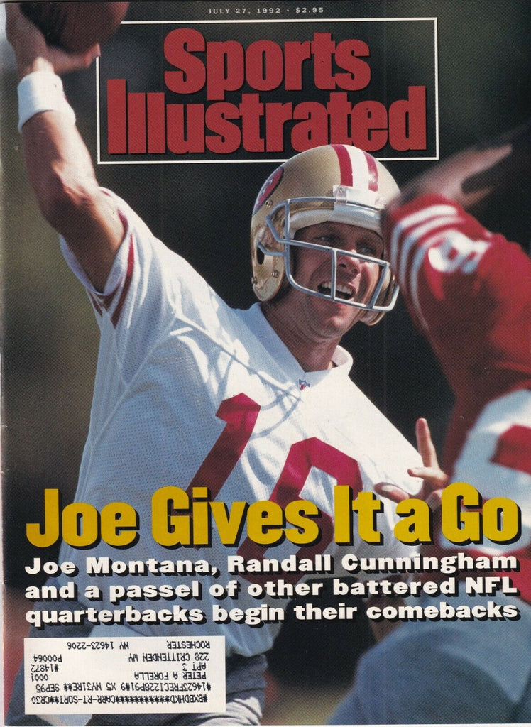 Sports Illustrated Joe Montana Randall Cunningham July 27, 1992 091719nonr