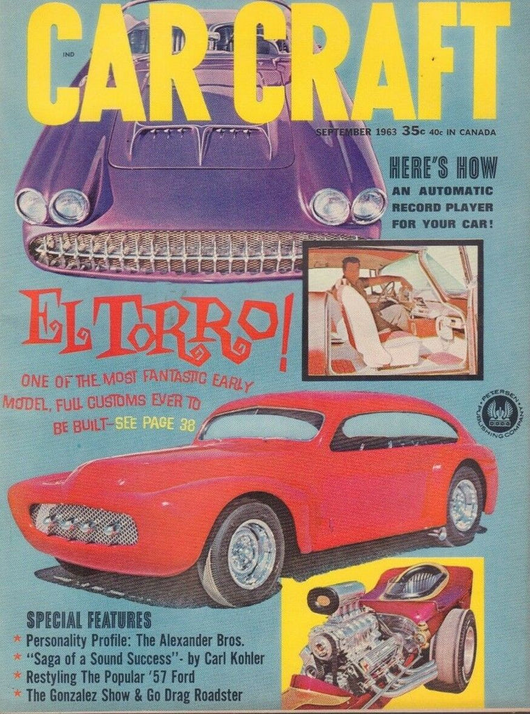 Car Craft September 1963 George Barris Tom Ivo 122218DBE