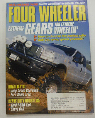 Four Wheeler Magazine Jeep Grand Cherokee & Ford Sport Trac July 2001 051615R2