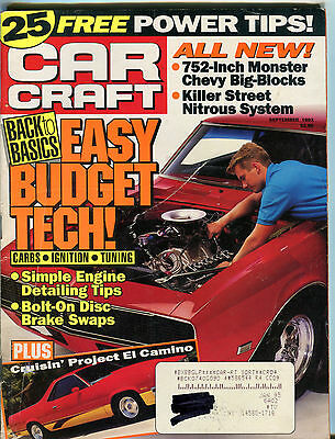 Car Craft Magazine September 1993 Easy Budget Tech! VGEX 032816jhe