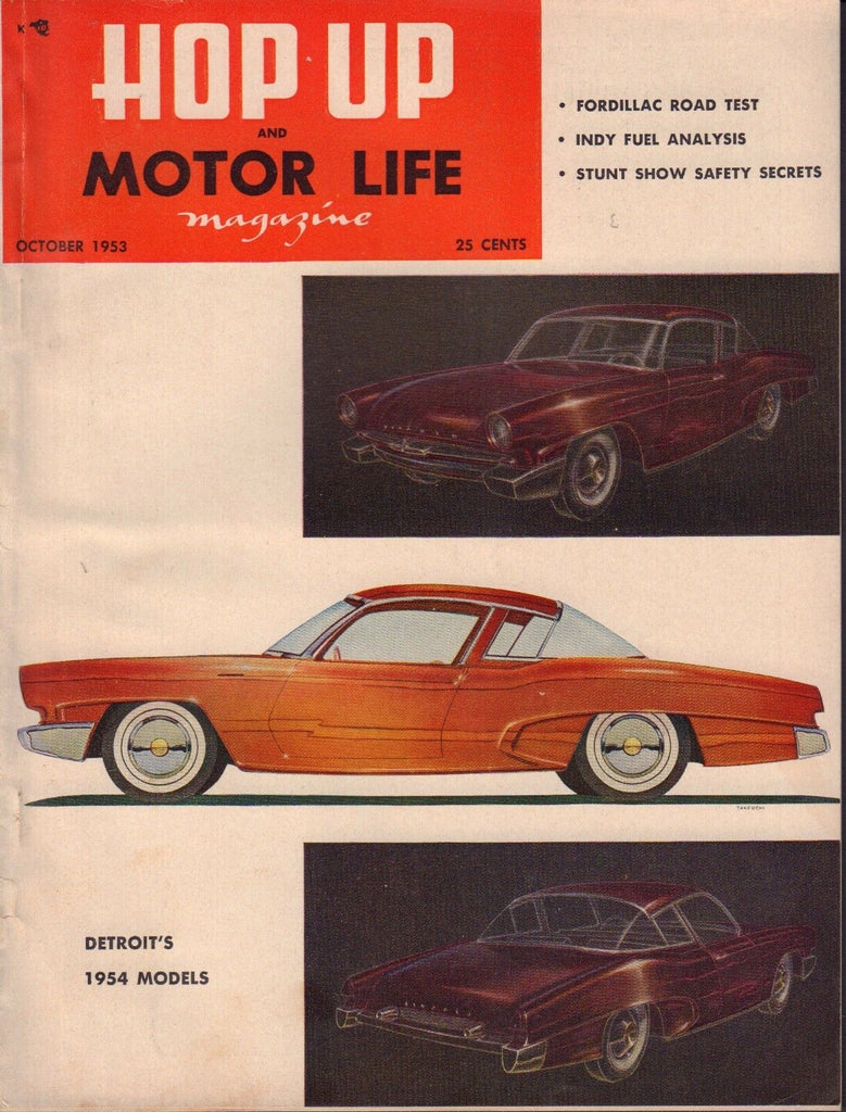Hop Up Magazine October 1953 Fordillac 1954 Models 080417nonjhe