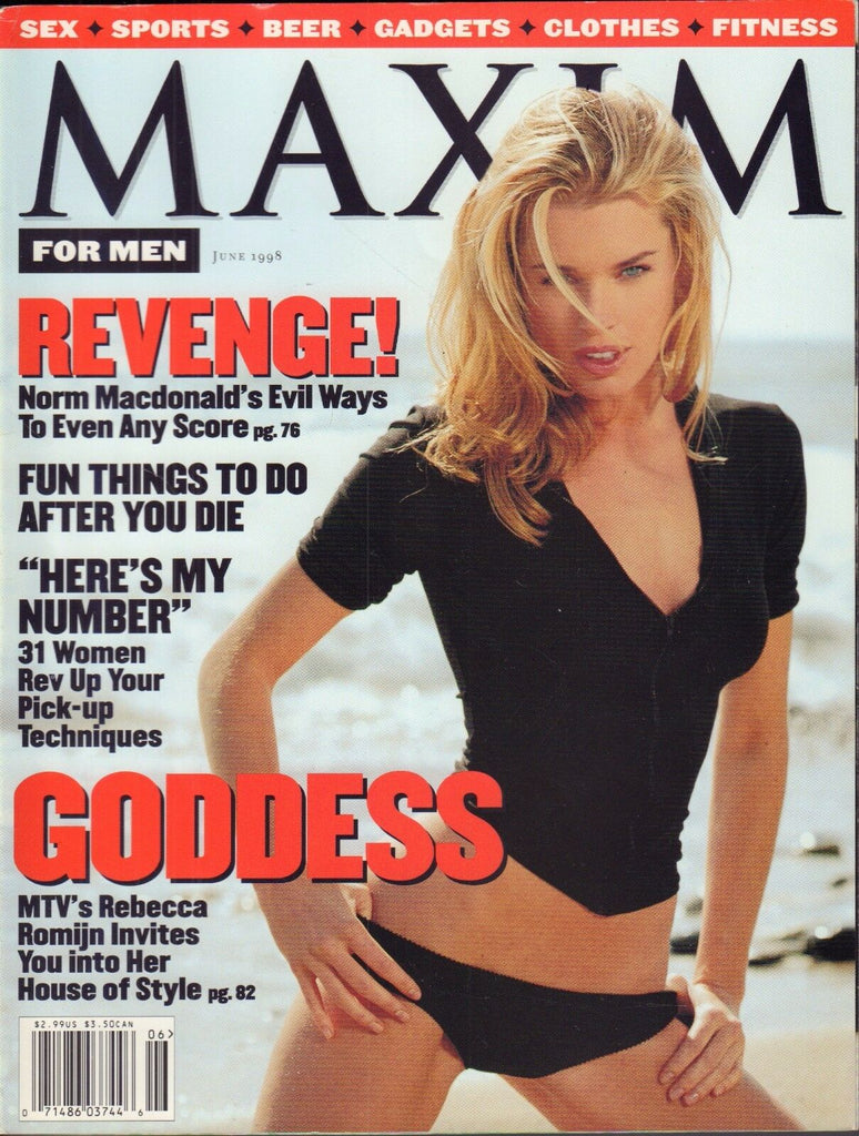 Maxim June 1998 Rebecca Romijn 012317DBE