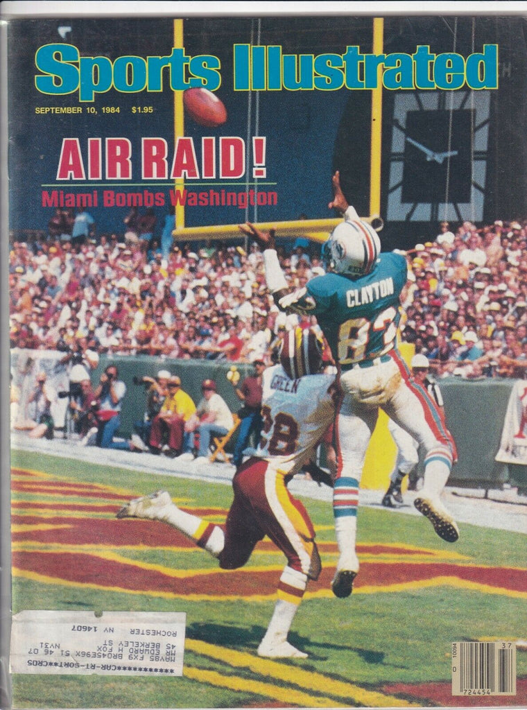 Sports Illustrated Miami Vs Washington September 10, 1984 091719nonr