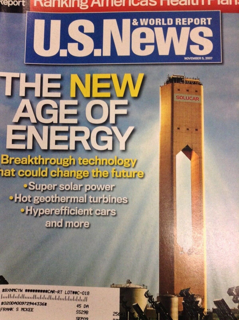 U.S. News Magazine New Age Of Energy November 5, 2007 011619nonr
