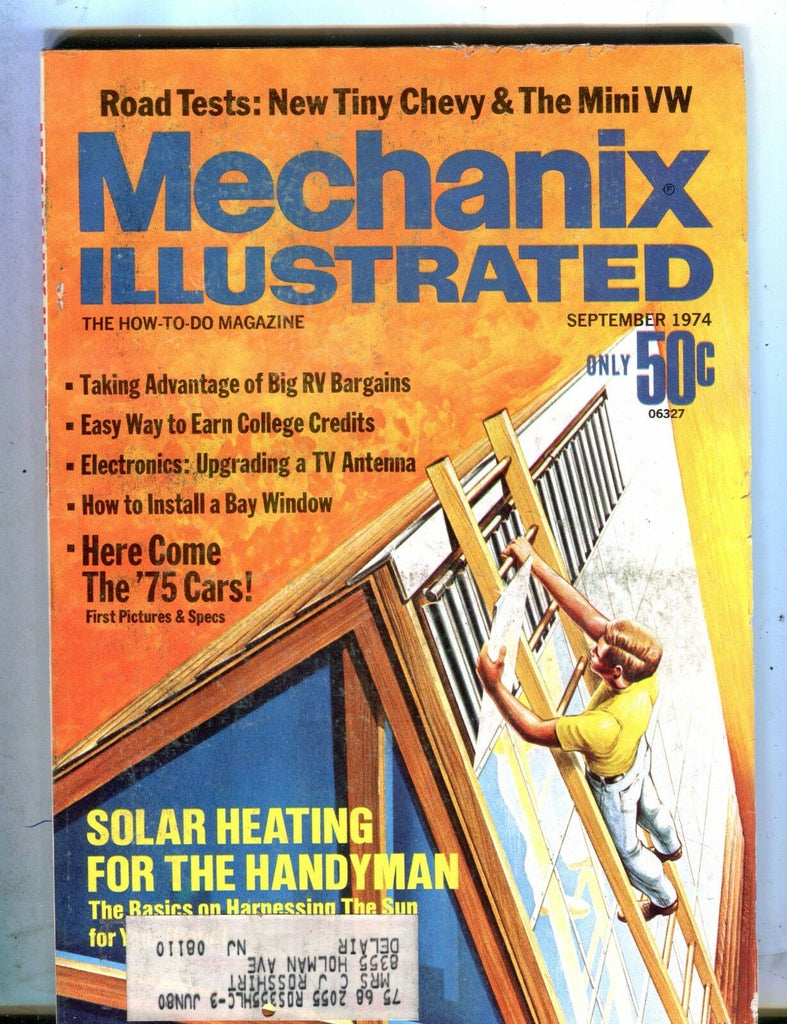 Mechanix Illustrated Magazine September 1974 Solar Heating 062817nonjhe