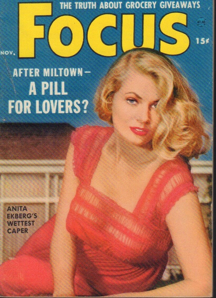 Focus Digest November 1956 Anita Ekberg Joan Collins Cheesecake Pin Up 091718AME