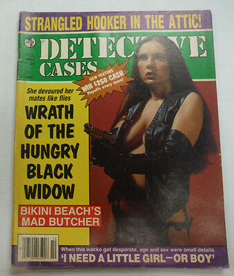 Detective Cases Magazine Wrath Of The Hungry Black Widow October 1984 062215R