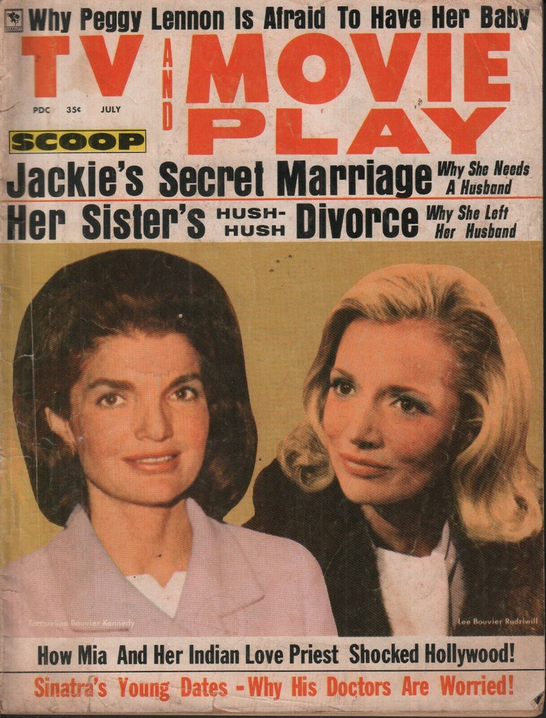 Tv and Movie Play July 1968 Jackie Kennedy Onassis Frank Sinatra 062519AME