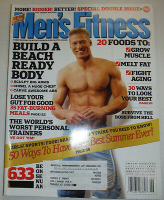 Men's Fitness Magazine Build A Beach Ready Body & Grow June/July 2004 030615R