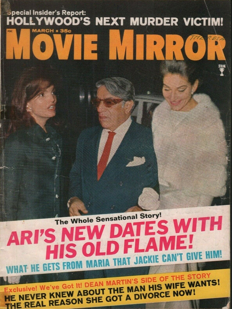 Movie Mirror March 1970 Jackie Kennedy Onassis Dean Martin 071519AME