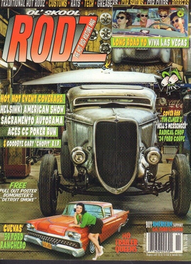 Ol' Skool Rodz Magazine Tim Elmer's 1934 Ford Coupe November 2016 011918nonr