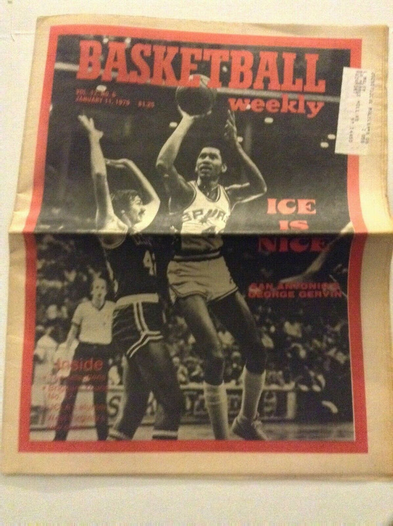 Basketball Weekly Mag San Antonio's George Gervin January 11, 1979 091119nonrh