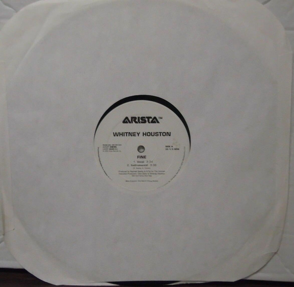 Whitney Houston Fine 12" Single PROMO ARDP-3845 031718LLE