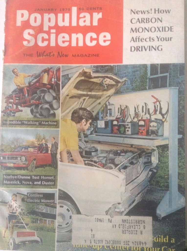 Popular Science Magazine Carbon Monoxide January 1970 090217nonrh