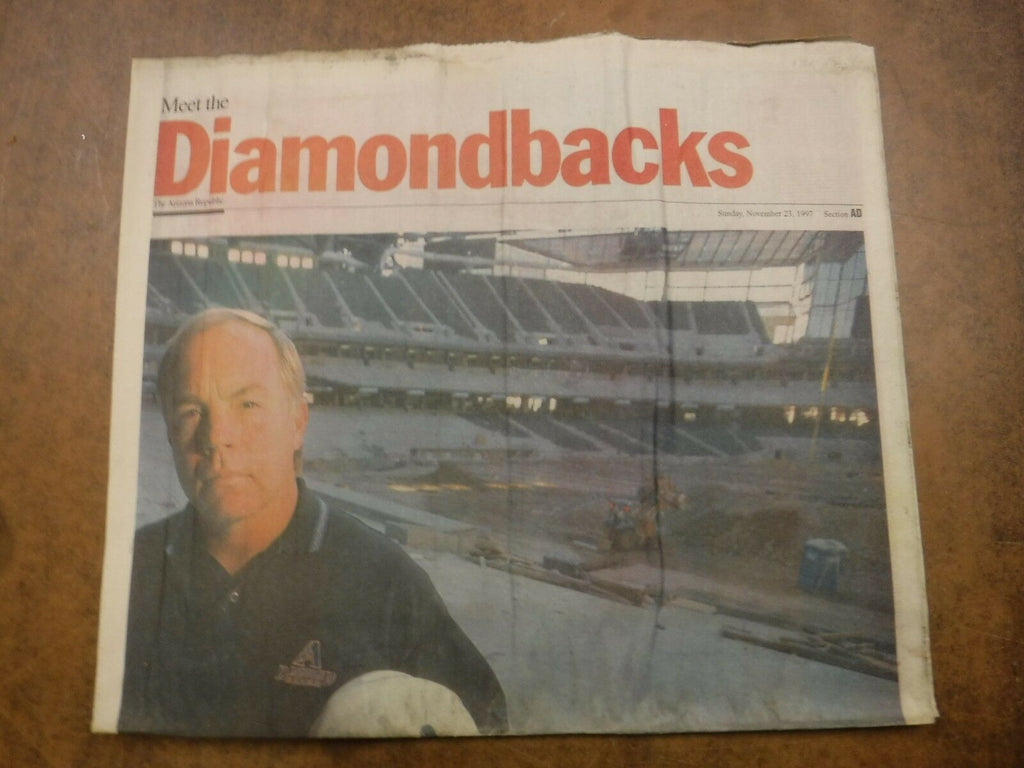 Arizona Republic Meet The Diamondbacks Section 1997 VG No ML 022117nonjhe