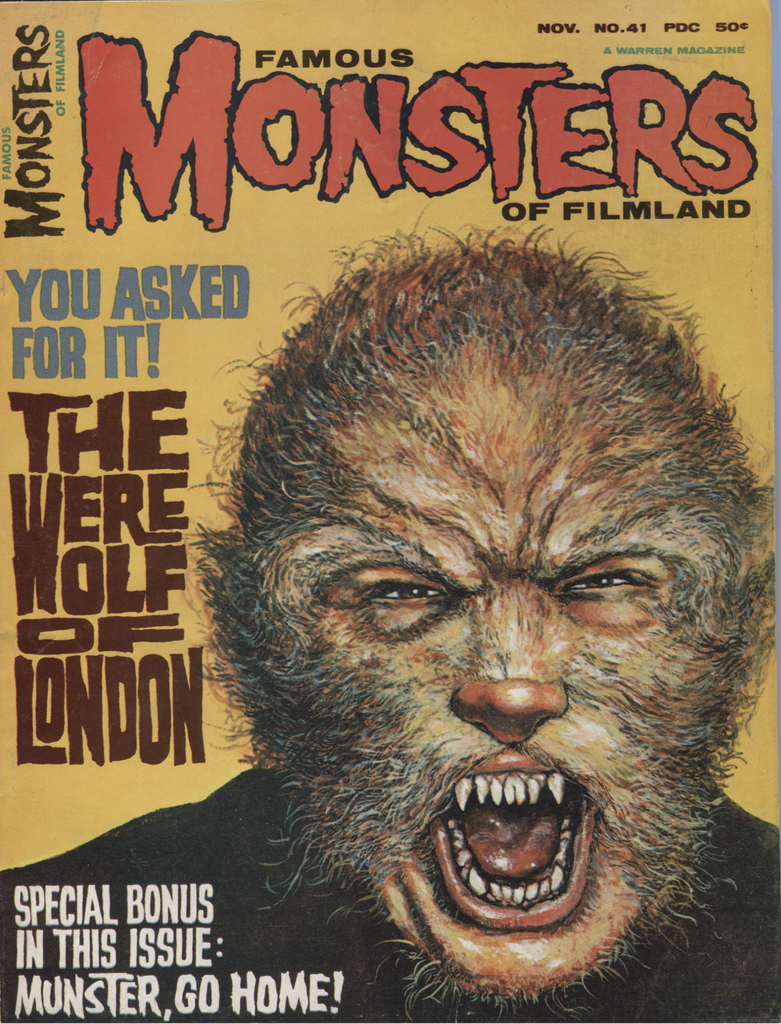 Famous Monsters of Filmland No.41 November 1966 Werewolf of London 090820DBT