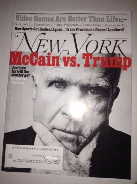 New York Magazine John McCain Vs Donald Trump March 5, 2017 040117NONRH