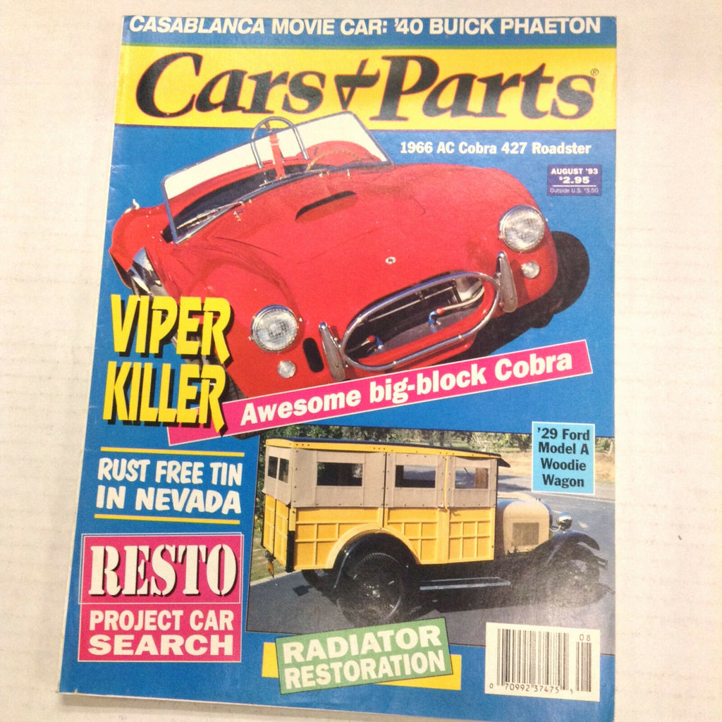 Cars & Parts Magazine Viper Killer Big Block Cobra August 1993 053117nonrh