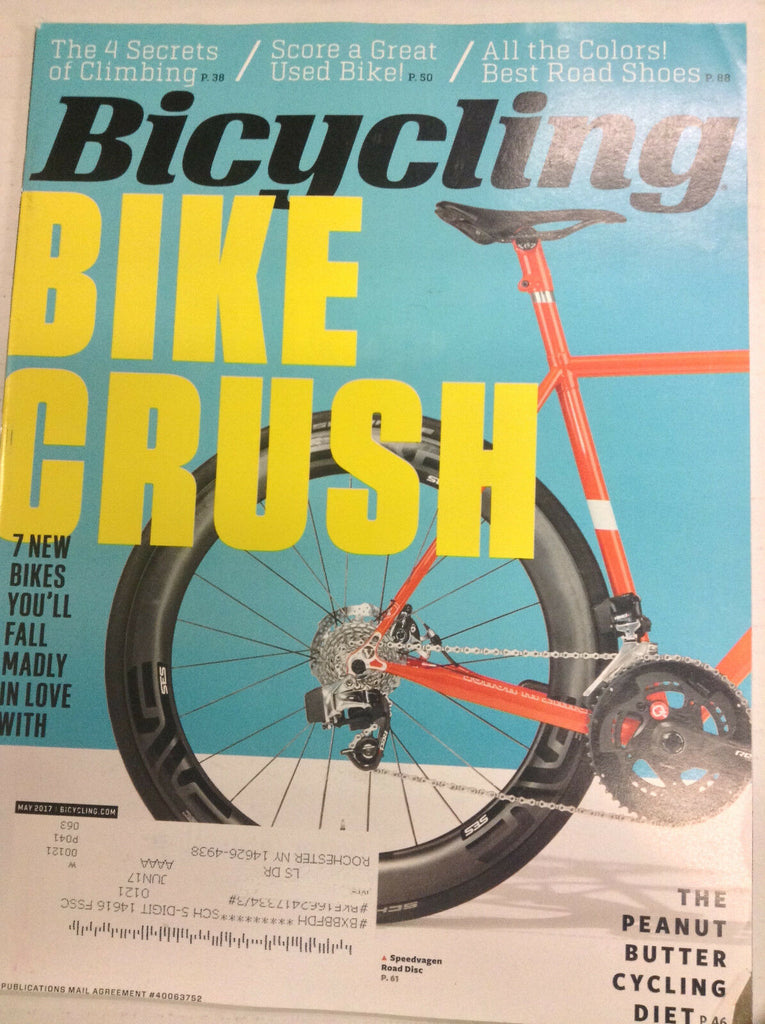 Bicycling Magazine 7 New Bikes, Peanut Butter Diet May 2017 071017nonr