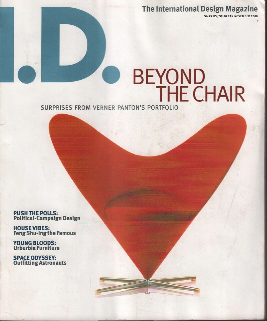I.D. November 2000 Design Magazine Verner Panton 032318DBE