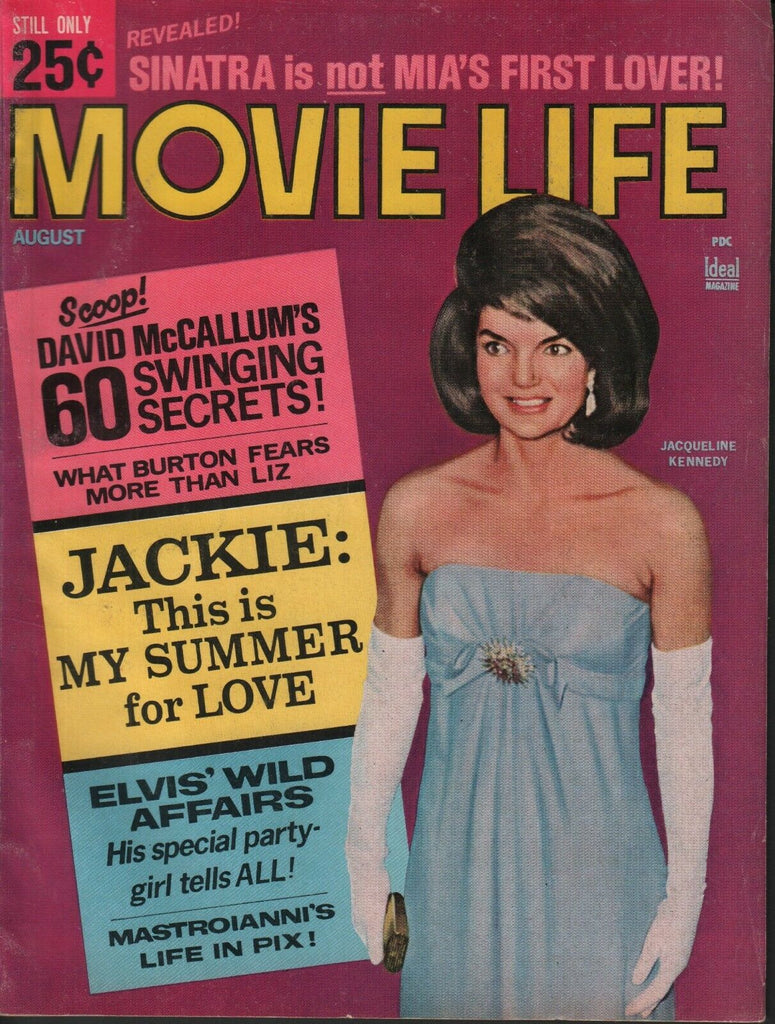 Movie Life August 1965 Jackie Kennedy Jacqueline Sinatra 061919AME