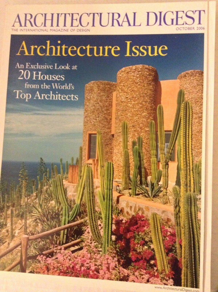 Architectural Digest Magazine 20 Top Houses October 2006 082017nonrh