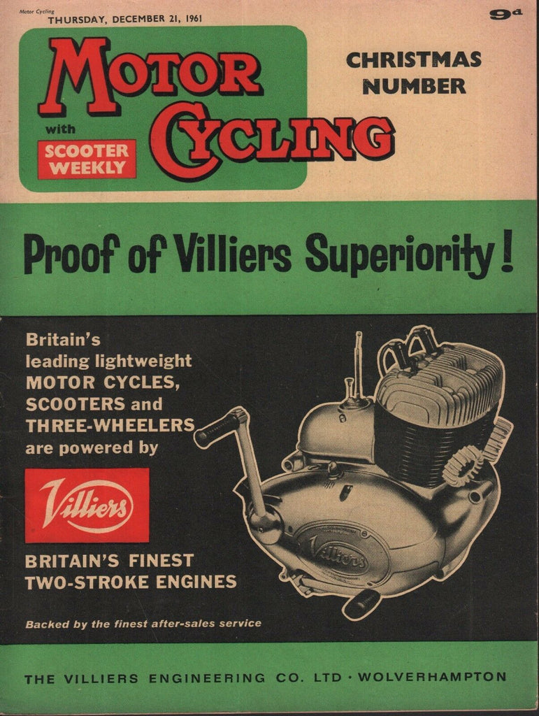 Motor Cycling December 21 1961 Villiers Superiority, Christmas Issue 071717DBE