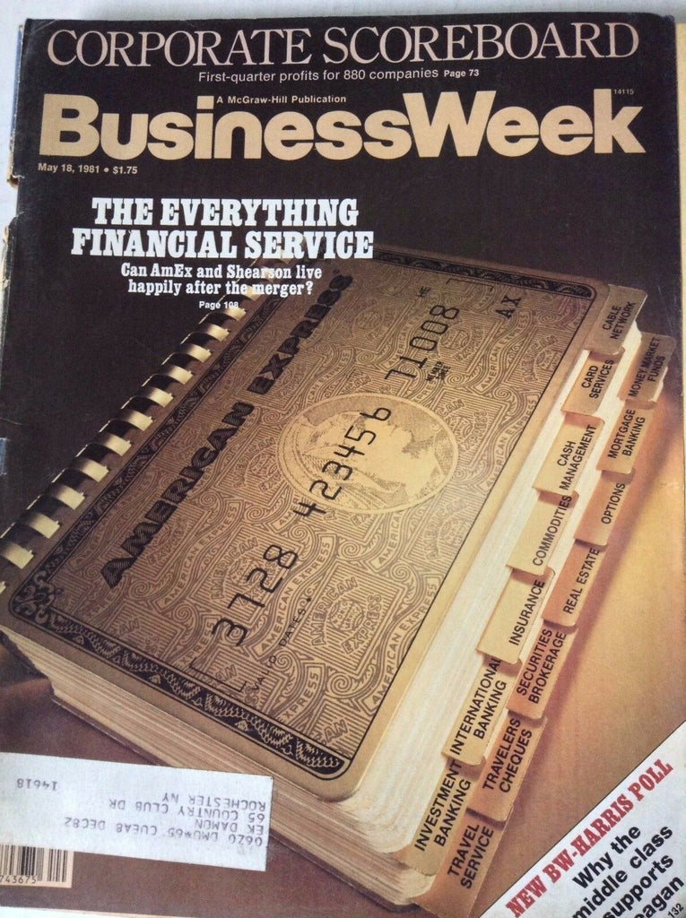 Businessweek Magazine Everything Financial Service May 18, 1981 082017nonrh3
