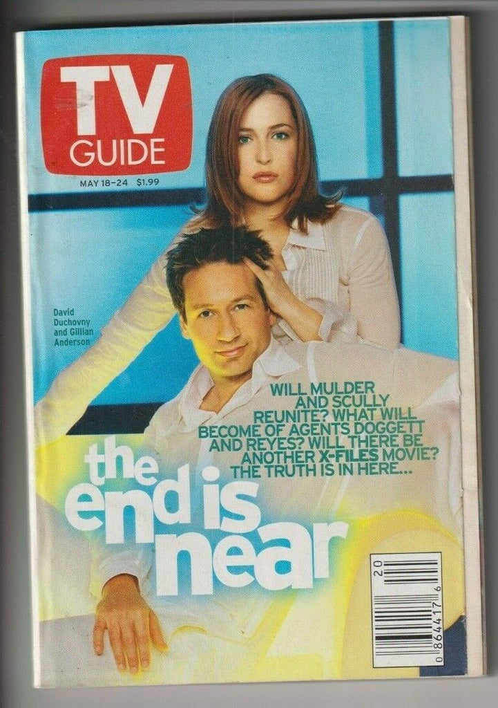 Tv Guide Mag David Duchovny Gillian Anderson May 18-24, 2002 110119nonr