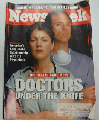 Newsweek Magazine Doctors Under The Knife April 1993 042215R