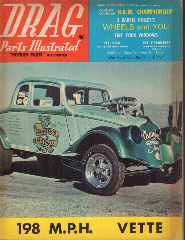 Drag Pars Illustrated Magazine Corvette & HRM Championship June 1967 021218nonr