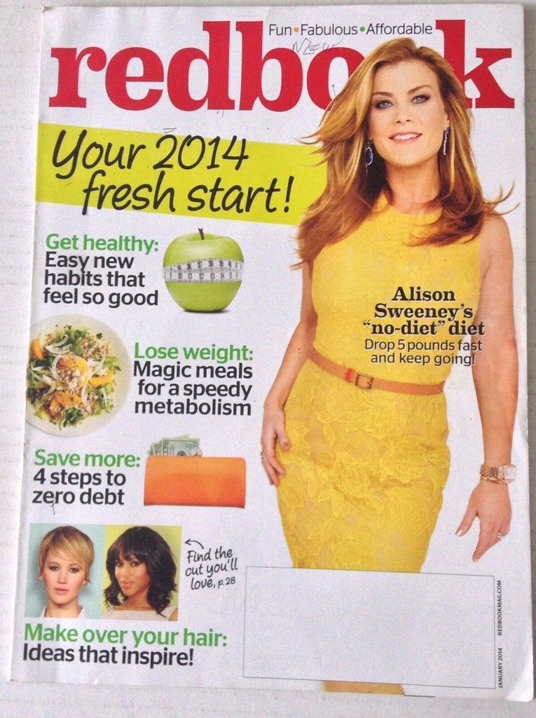 Redbook Magazine Alison Sweeney Easy New Habits January 2014 042917nonrh2
