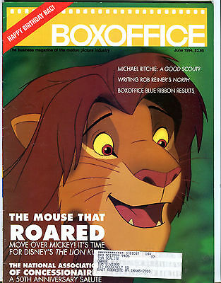 Box Office Magazine June 1994 The Lion King EX 040516jhe