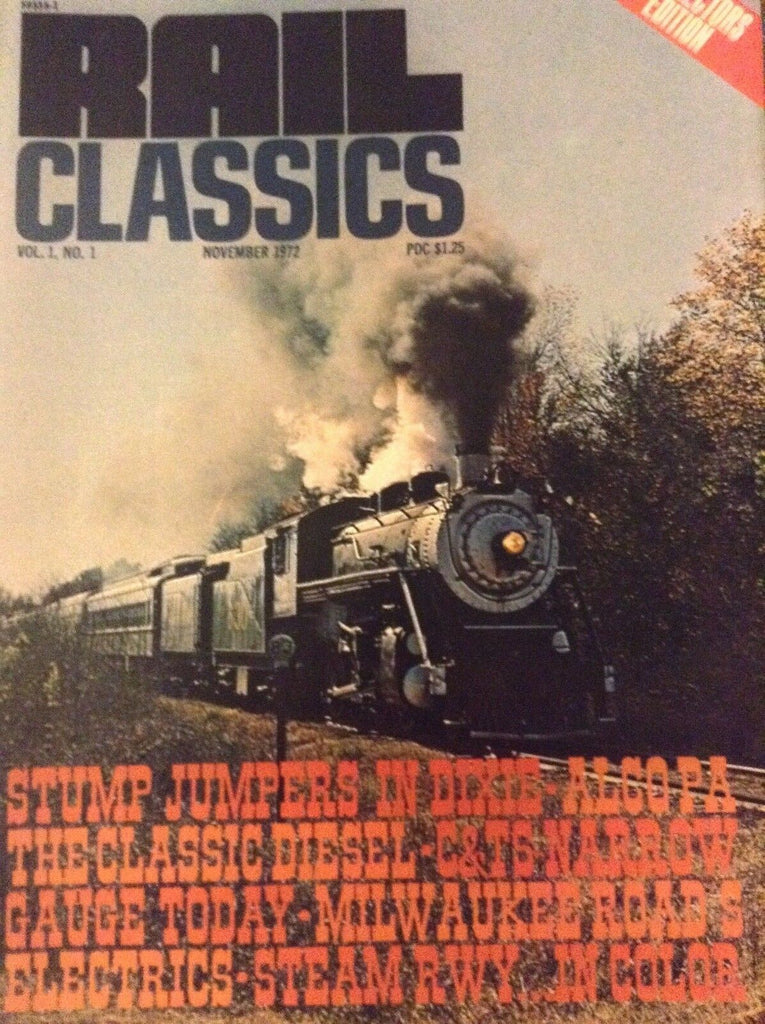 Rail Classics Magazine Stump Jumpers In Dixie November 1972 010119nonrh