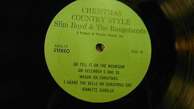 33 RPM Vinyl Slim Boyd Christmas Country Style Premier Albums XMS-11 110414KME