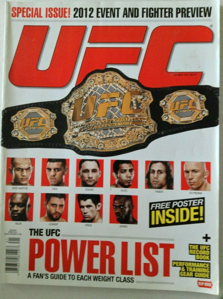 UFC Magazine The Power List Dos Santos Diaz Edgar Winter 2012 031819nonrh