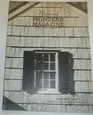 National Painters Magazine Style In Paint January 1937 120414R2