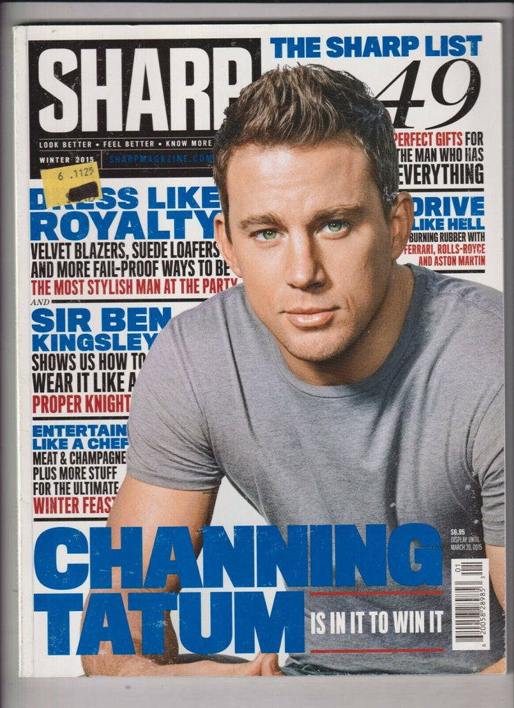 Sharp Mag Channing Tatum Ben Kingsley Winter 2015 031020nonr