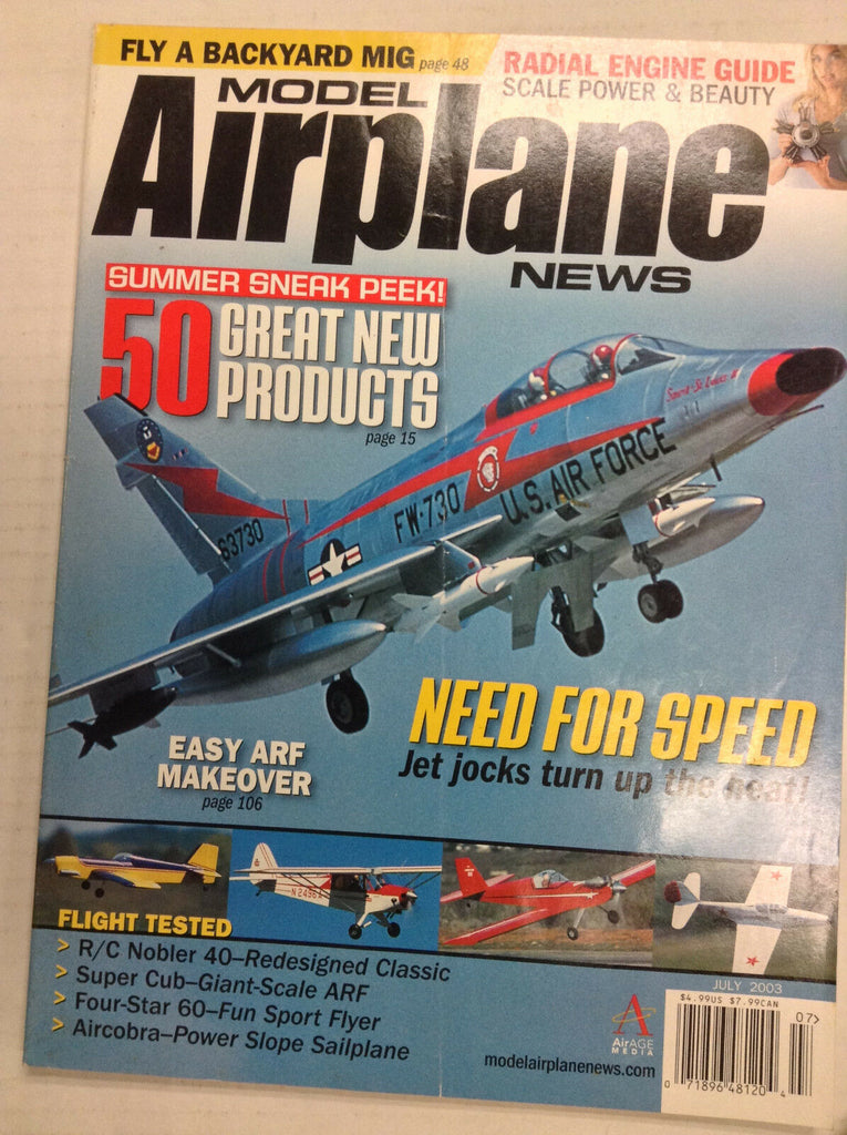 Model Airplane News Magazine Radial Engine Guide July 2003 041517nonrh