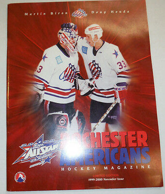Rochester Americans Magazine Martin Biron 1999-2000 November Issue 122214R2
