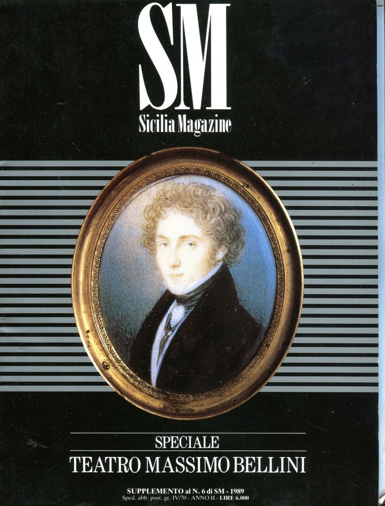 SM Sicilia Magazine 1989 Teatro Massimo Bellini EX No ML 102416jhe